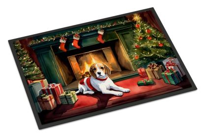 NEW Beagle Cozy Christmas Doormat Front Door Mat Indoor Outdoor Rugs for Entryway, Non Slip Washable Low Pile, 18H X 27W