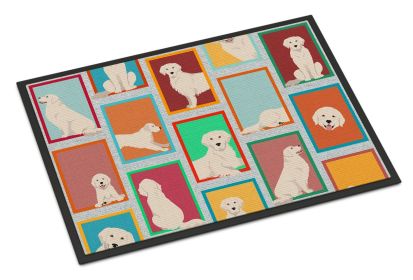 NEW Lots of Cream Golden Retriever Doormat Front Door Mat Indoor Outdoor Rugs for Entryway, Non Slip Washable Low Pile, 18H X 27W